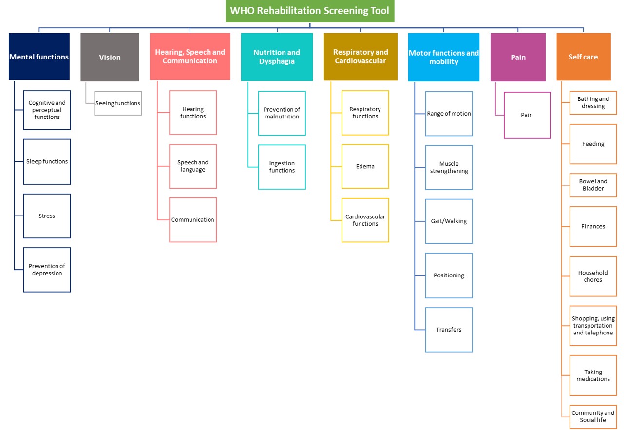 WHO Rehabilitation Screening Tool 